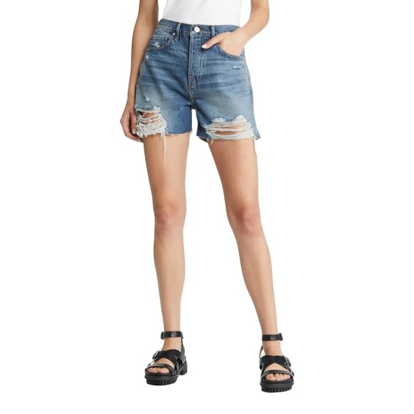FRAME Northville Rips High Rise Vintage Shorts Size 26